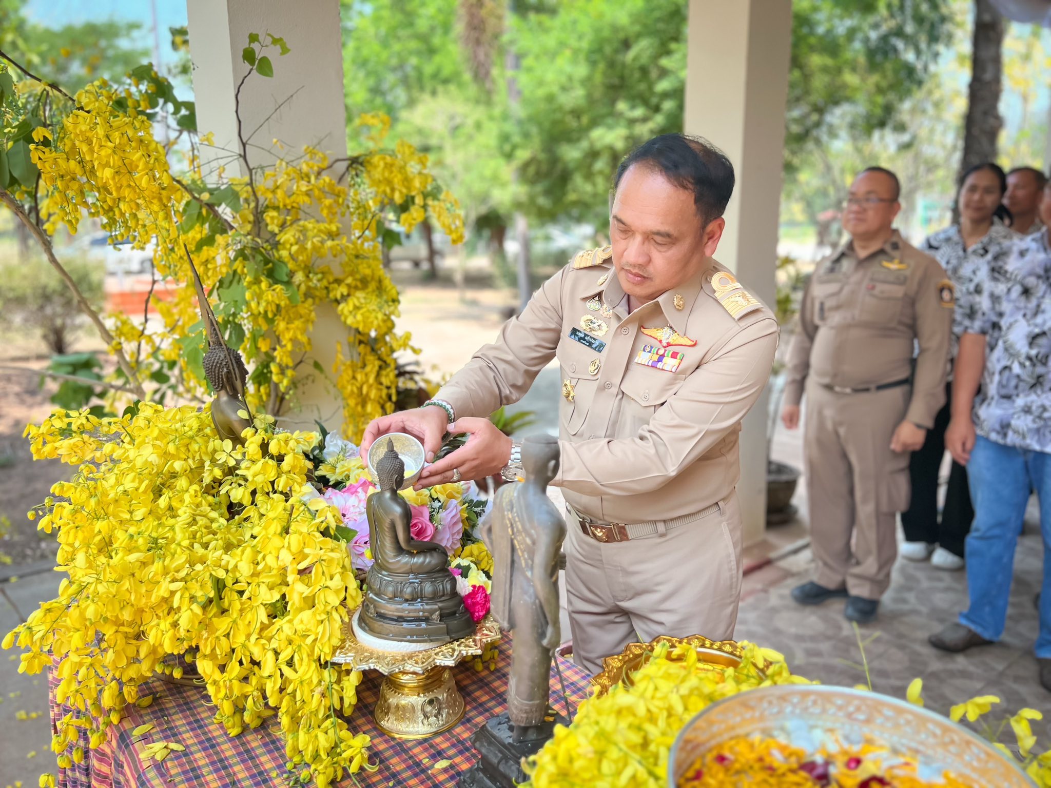 💦✨ พช.บ้านเหลื่อม ร่วมกิจกรรมประเพณีสรงน้ำพระ เทศกาลสงกรานต์ และรดน้ำดำหัว ตามประเพณี ประจำปี 2569 🙏🏻🪷